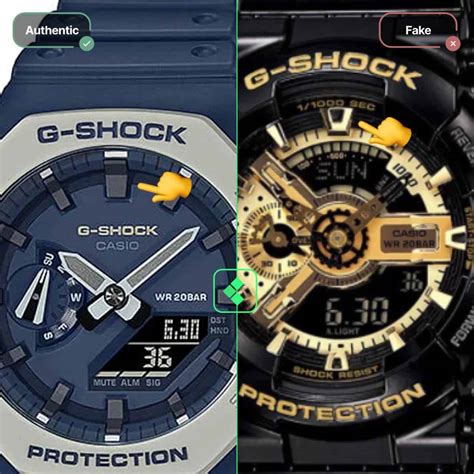 g shock watches fake vs real|authentic g shock.